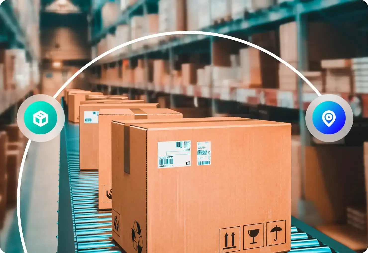 Labeling Warehouse Distribution graphic